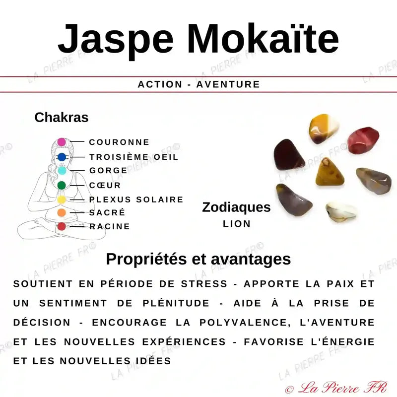 Bracelet en pierre Jaspe Mokaite - La Pierre FR