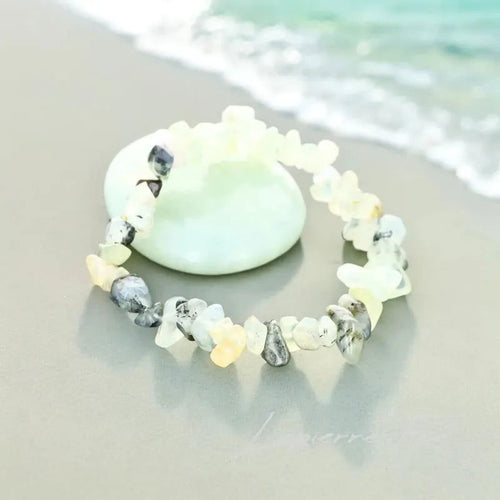 Bracelet en pierre Prehnite