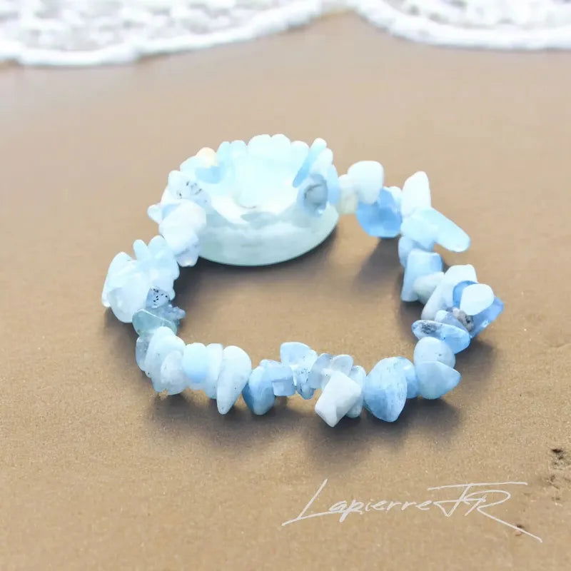 Bracelet pierre Aigue Marine - La Pierre FR