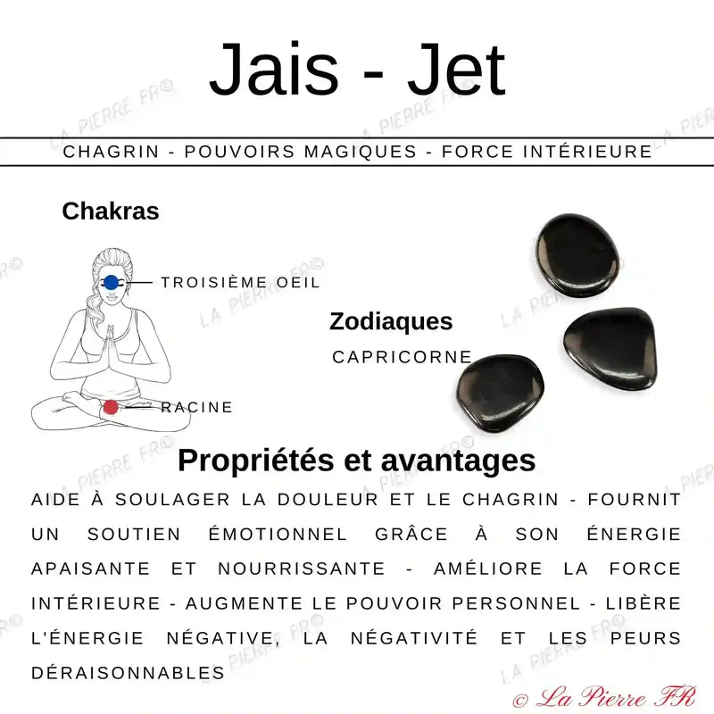 vertus du bracelet en pierre Jais naturelle 