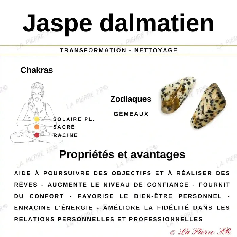 vertus du bracelet jaspe dalmatien