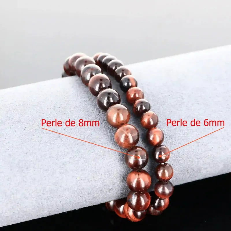 Bracelet Œil de Taureau | Pierre Naturelle Force & Ancrage