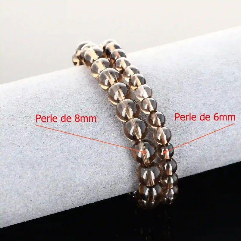 Quartz Fumé Bracelet | Pierre Naturelle Calme & Protection