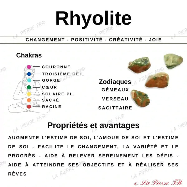 vertus du bracelet pierre naturelle Rhyolite - La Pierre FR