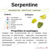 vertus du bracelet pierre naturelle Serpentine - La Pierre FR