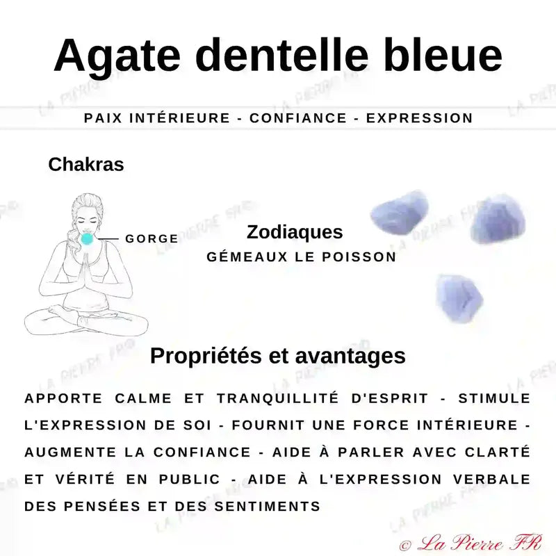 vertus du bracelet Calcédoine Bleue - La Pierre FR