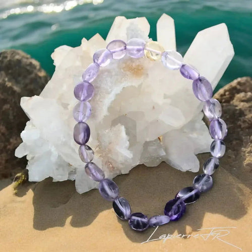 Bracelet Amétrine en pierre roulée
