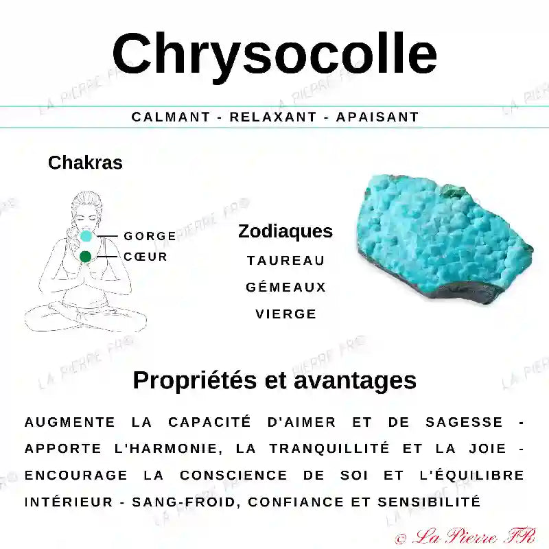 Chrysocolle (Pérou) - Lot de 2 Pierres Roulées (2-3cm) minéraux