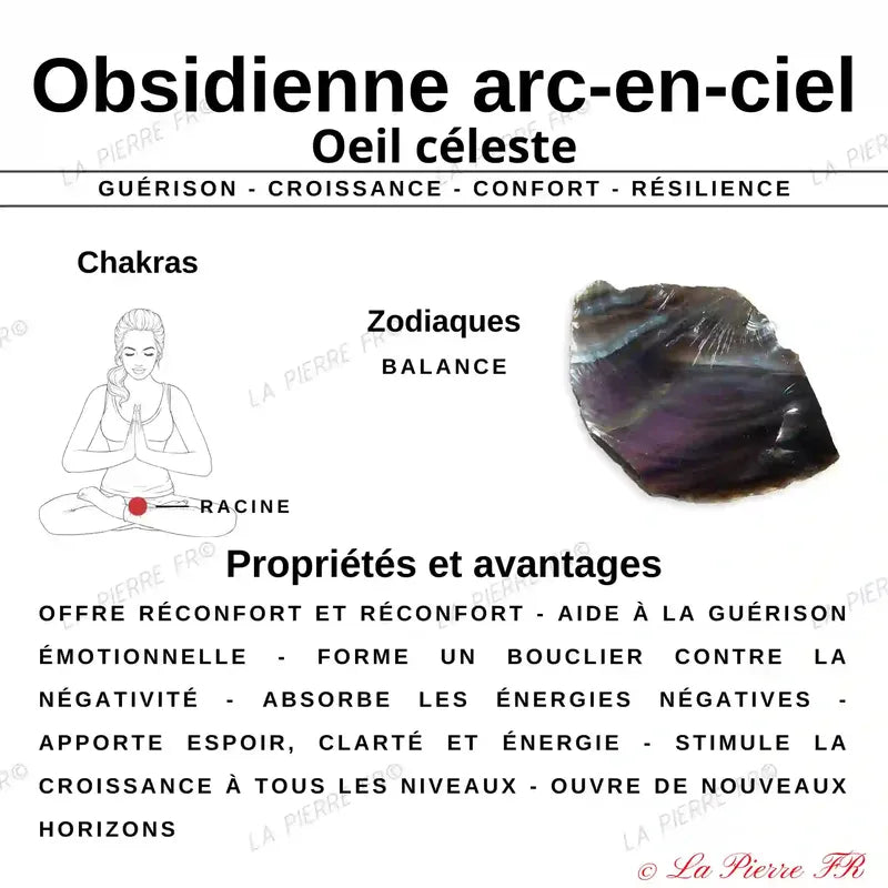 Vertus et propriétés de l’Obsidienne Œil Céleste en lithothérapie — pierre naturelle de protection, de vérité intérieure et de purification énergétique.