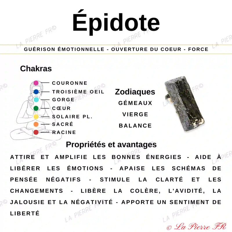 Épidote Mouchetée (Afrique du Sud) - Lot de 4 Pierres Roulées (2-3cm) minéraux