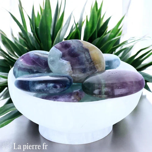 Galet Plat Fluorine Multicolore Naturelle