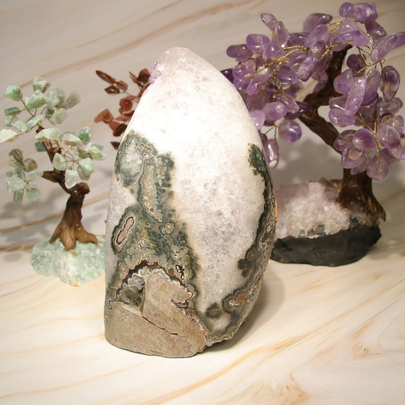 Druse d'Améthyste d'Uruguay de 3,277 kg, amas de quartz violet naturel de collection