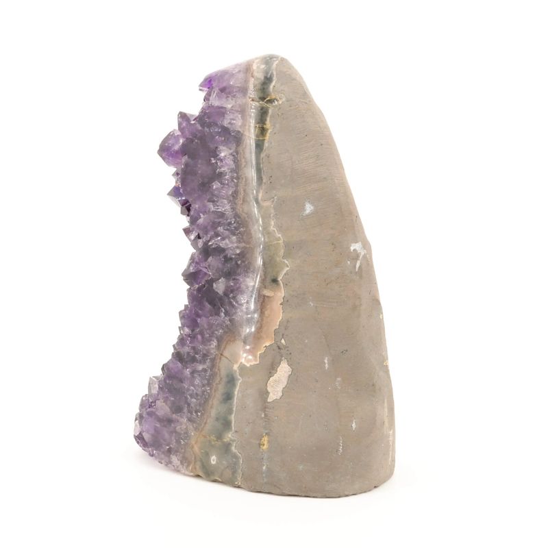Druse d'Améthyste d'Uruguay haute, amas de quartz violet naturel pour colonne et décoration