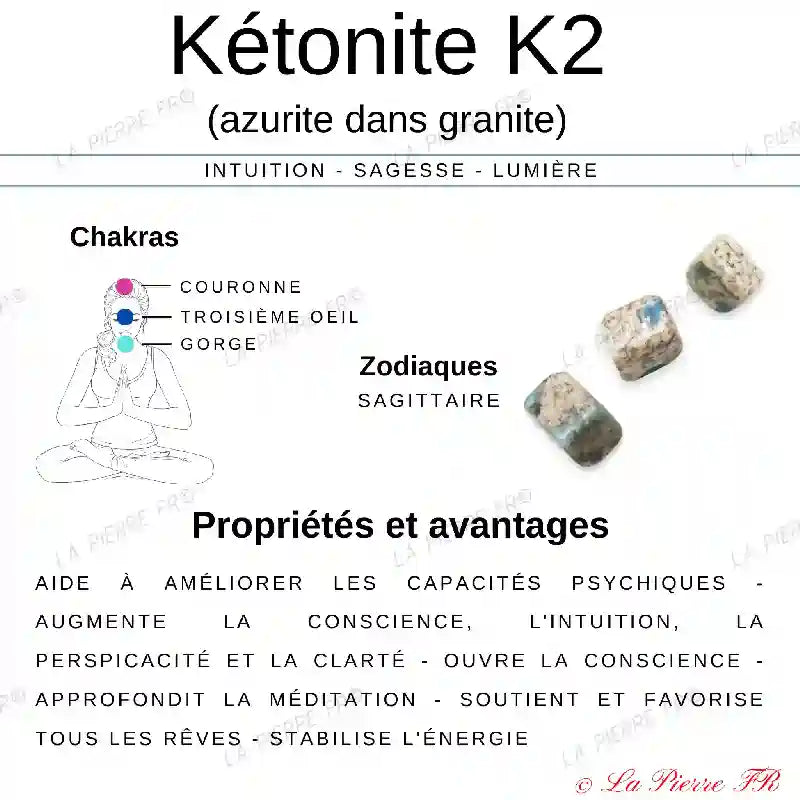 Jaspe K2 (Kétonite) Pakistan - Lot de 2 Pierres Roulées (2-3cm) minéraux