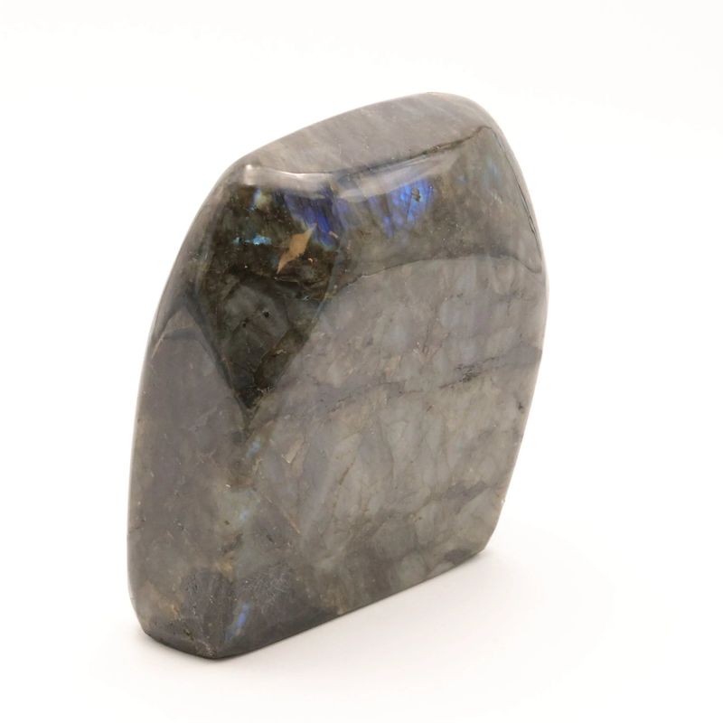 Labradorite de Madagascar aux reflets irisés, pierre naturelle décorative de collection