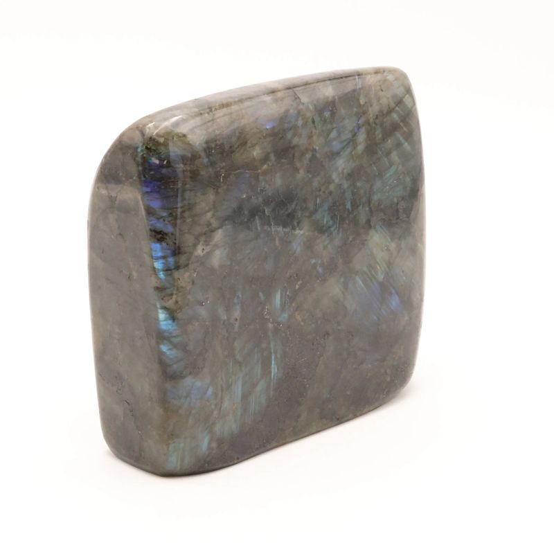Labradorite de Madagascar aux reflets irisés, pierre naturelle décorative de collection