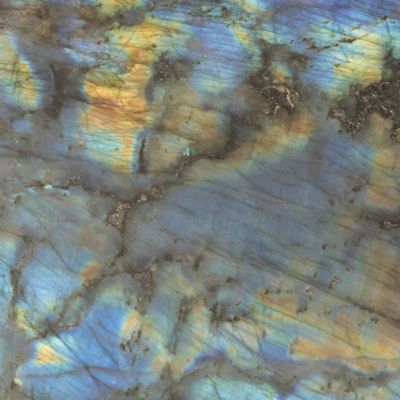 Labradorite de Madagascar de grande taille aux reflets irisés, pierre naturelle de collection