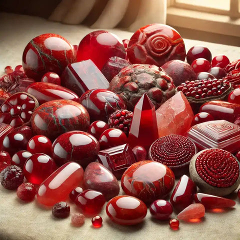 Les Pierres Rouges en Lithothérapie : Vitalité, Force et Passion