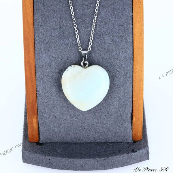 Pendentif Amazonite verte percé devant Pendentif Amazonite verte percé devant