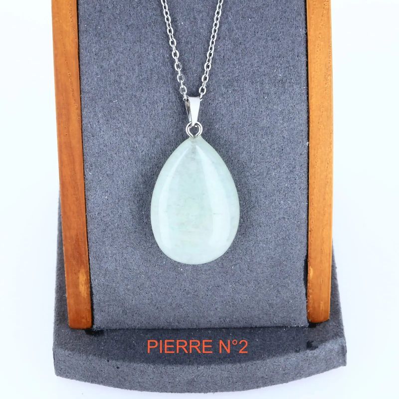 Pendentif Amazonite| Pendentif pierre naturelle - La Pierre FR