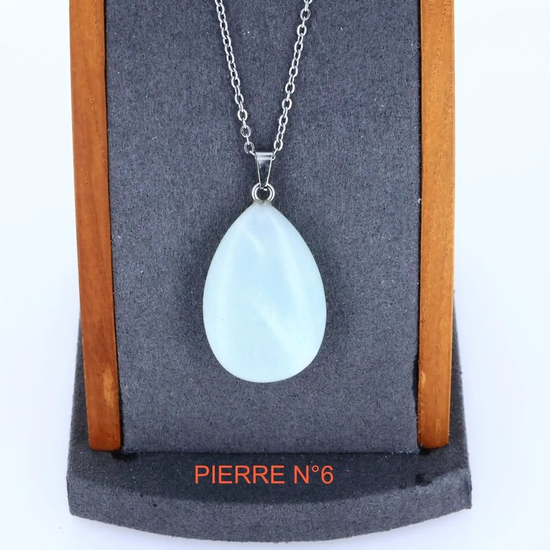 Pendentif Amazonite| Pendentif pierre naturelle - La Pierre FR