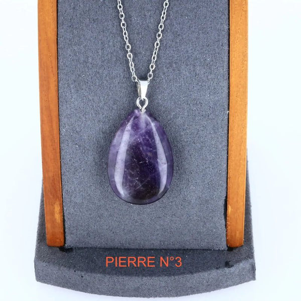 Pendentif Pointe Hexa Améthyste Bonté – Harmonie et Minéraux Pendentif Pointe Hexa Améthyste Bonté – Harmonie et Minéraux