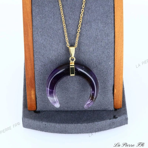 Pendentif Pointe en Améthyste (Diffuseur d'Huile Essentielle) - Yogazen Pendentif Pointe en Améthyste (Diffuseur d'Huile Essentielle) - Yogazen