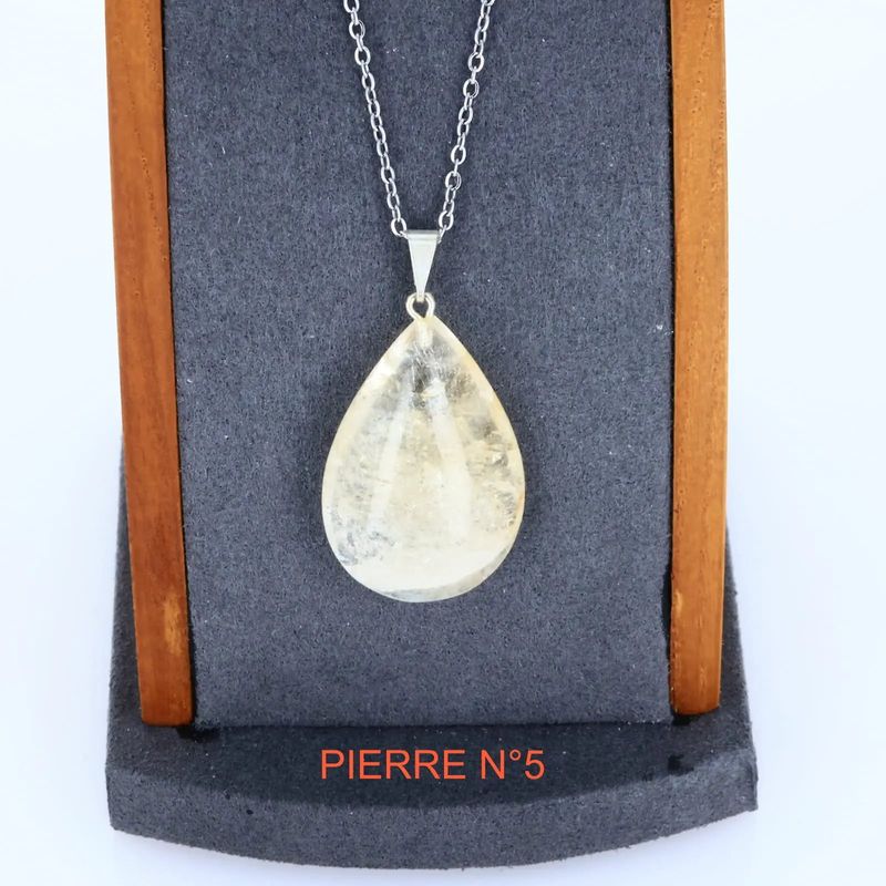 Pendentif Citrine | Pendentif pierre naturelle - La Pierre FR