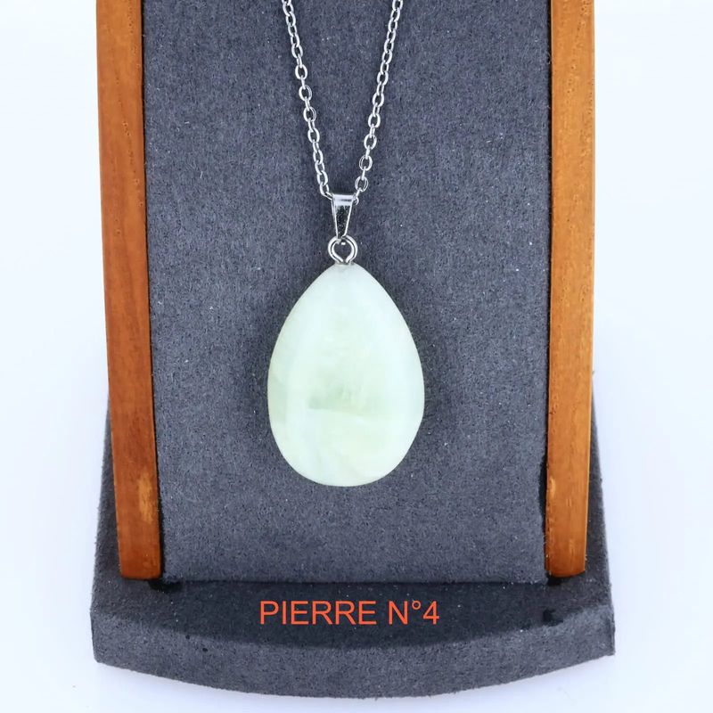 Pendentif Jade vert | Pendentif pierre naturelle - La Pierre FR