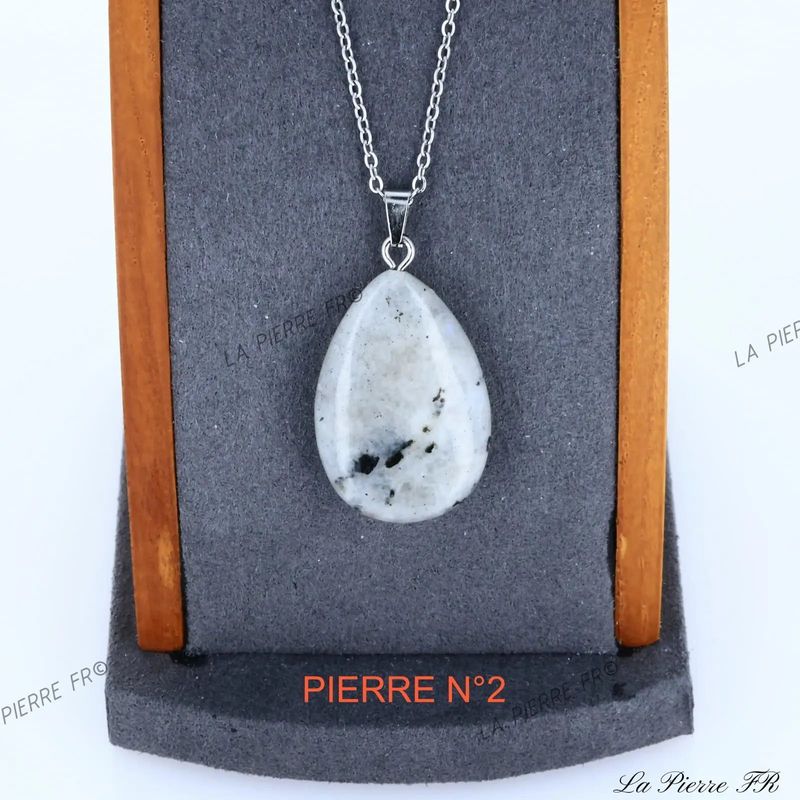 Pendentif Labradorite grise | Pendentif pierre naturelle - La Pierre FR