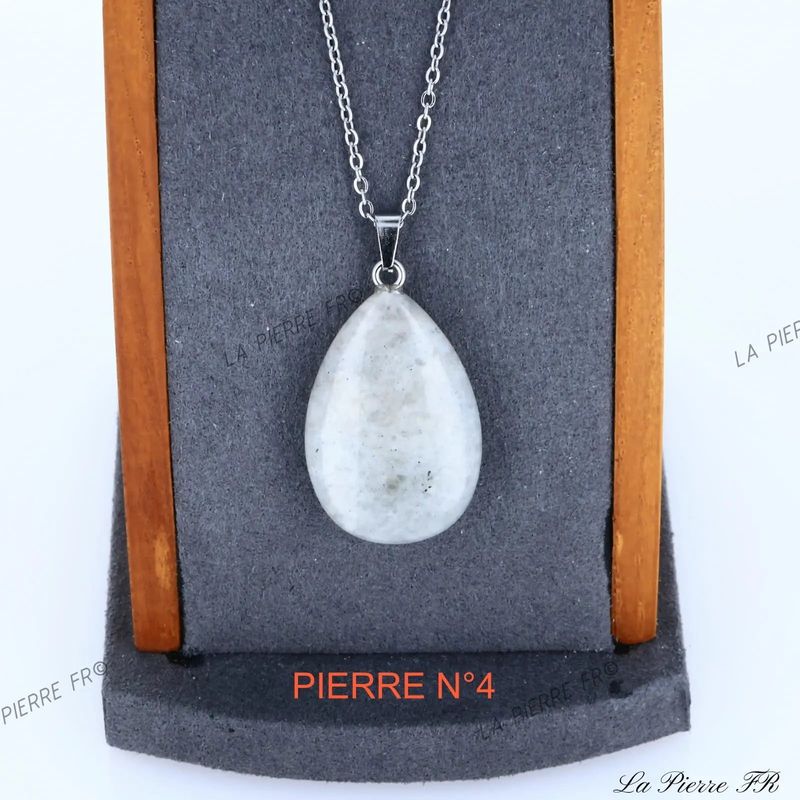 Pendentif Labradorite grise | Pendentif pierre naturelle - La Pierre FR