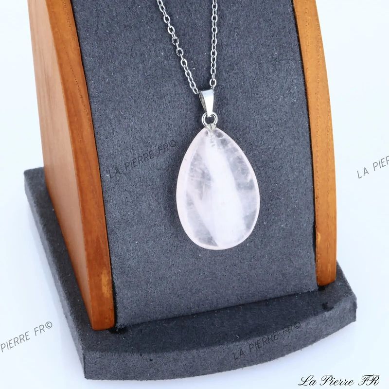 Pendentif Quartz Rose | Pendentif pierre naturelle - La Pierre FR