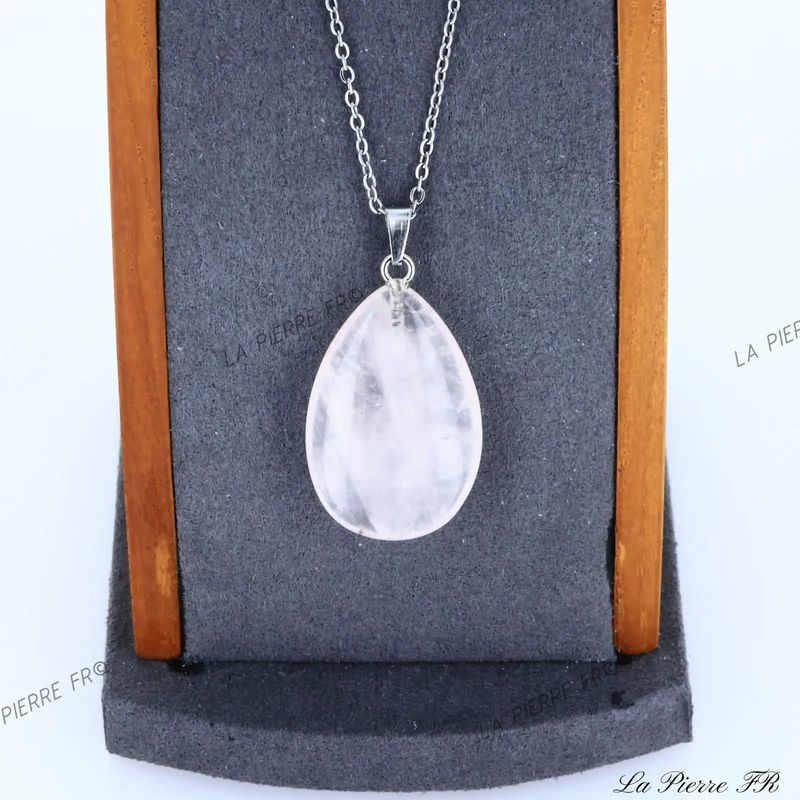Pendentif Quartz Rose | Pendentif pierre naturelle - La Pierre FR
