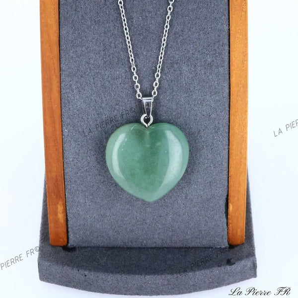 Pendentif aventurine verte - Au fil des minéraux - lithothérapie Pendentif aventurine verte - Au fil des minéraux - lithothérapie