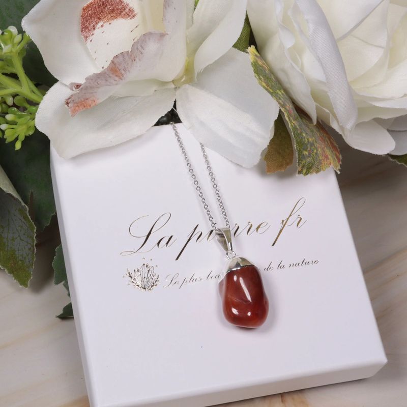 Pendentif en Cornaline d'Inde - La Pierre FR