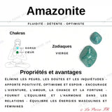 Perles Heishi Amazonite naturelle 4mm - La Pierre FR