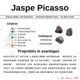 Perles Heishi jaspe Picasso naturelle 4mm - La Pierre FR