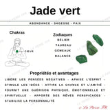Perles Heishi naturelle Jade vert 4mm - La Pierre FR