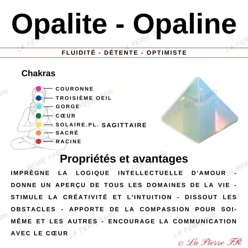 Perles Heishi opaline 4mm - La Pierre FR