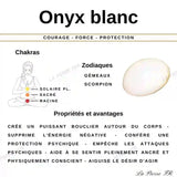 Perles Onyx blanc en 4mm 6mm 8mm & 10mm | Perles pierres naturelles - La Pierre FR