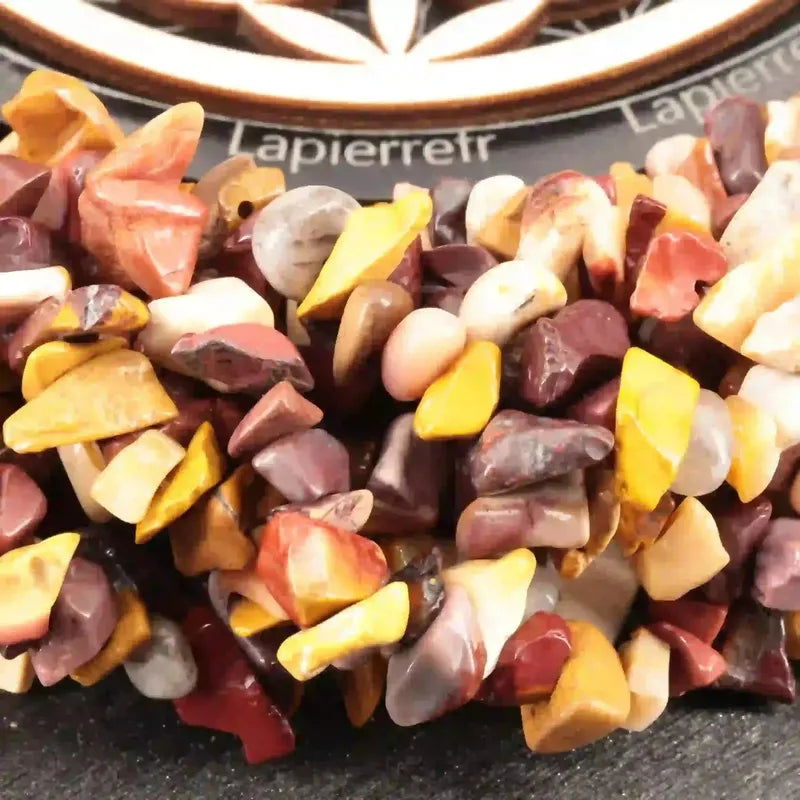 Perles pierres naturelles Jaspe Mokaite - La Pierre FR