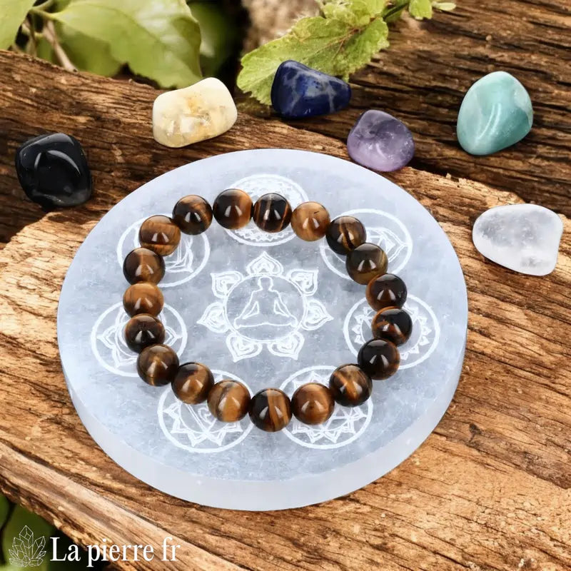 Plaque de rechargement en Sélénite 7 chakras