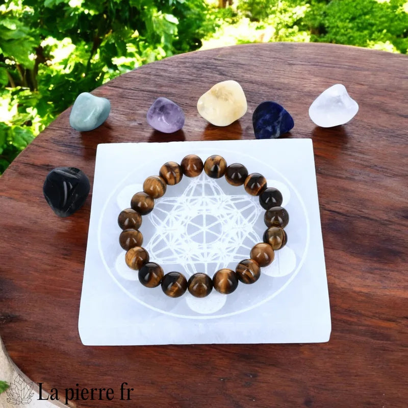 Plaque de rechargement en sélénite  Cube de Métatron. 