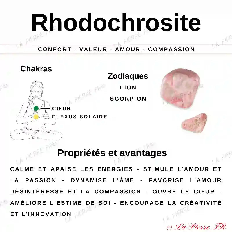 Rhodochrosite (Pérou) - Pierre Roulée (2-3cm) - Vendue à l’unité minéraux
