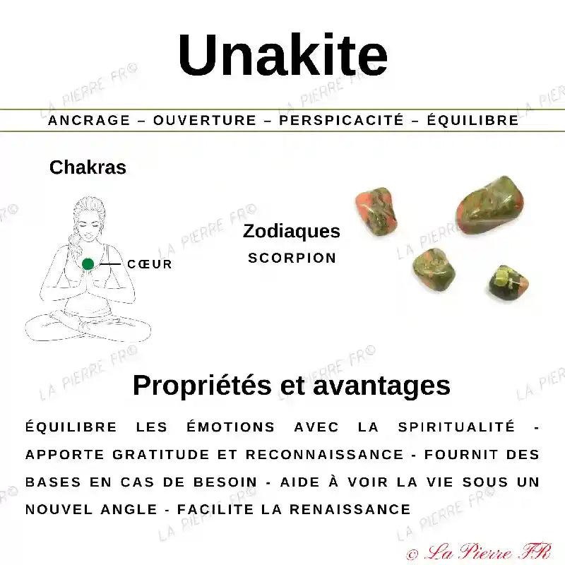 vertus de la pierre Unakite