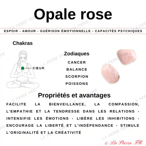 vertus de l'opale rose