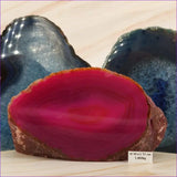 Agate rose | Pierre à poser polie 1 face - La Pierre FR