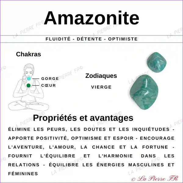Perles Heishi Amazonite naturelle 4mm - La Pierre FR