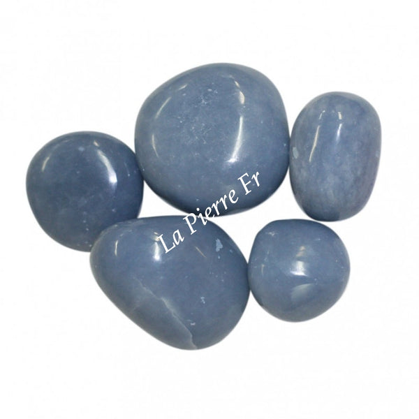 Angélite pierre naturelle – bleu pastel et vertus en lithothérapie
