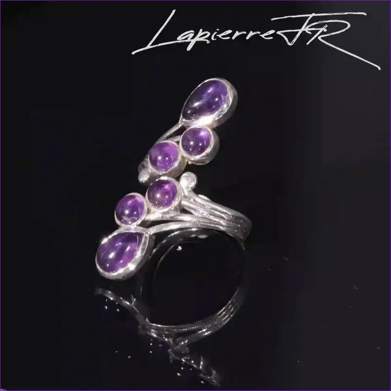 Bague améthyste et argent 925 - La Pierre FR